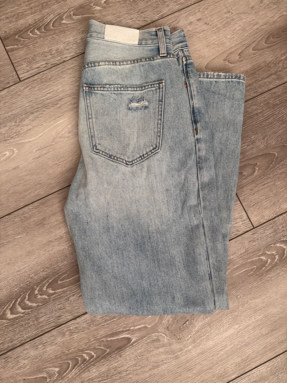 Pistola women’s Light Wash High-Rise Straight Jeans size 27new